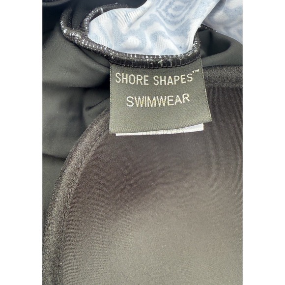 Swim Solutions women's Plus Size 16 Swim Dress One Piece Navy Blue White - Picture 4 of 7